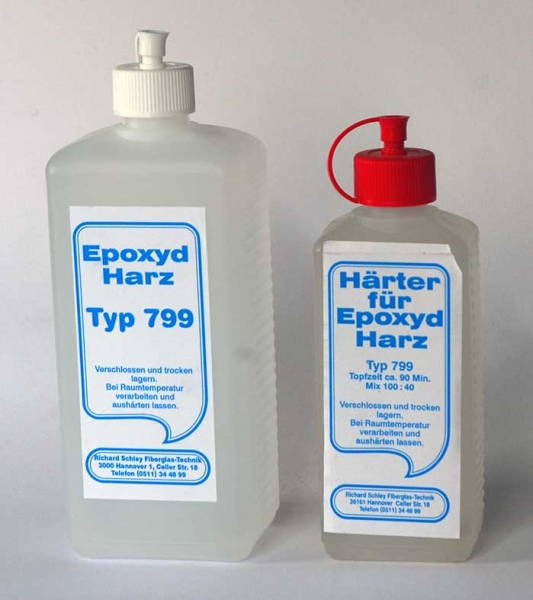 Epoxydharz Typ 799 incl. Spezial-Härter 0,75 KG von Mussil-Epoxy, ehemals Schley-Epoxy